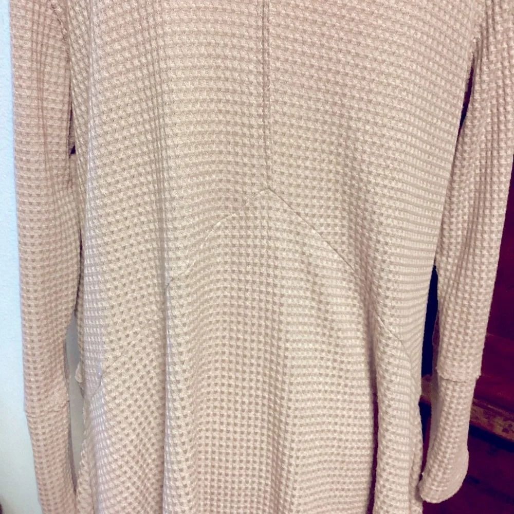 Altar'd State Waffle-knit Soft Cozy Waterfall Open Cardigan Sweater Medium - Picture 9 of 12